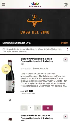 Mondovino Ihr Weinberater android App screenshot 1